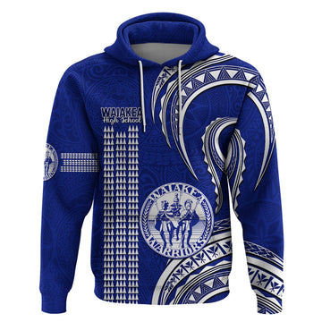 Hawaii Waiakea High School Hoodie Polynesian Kakau Pattern LT14