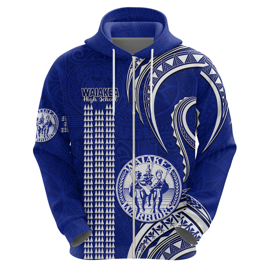 Personalised Hawaii Waiakea High School Hoodie Polynesian Kakau Pattern LT14