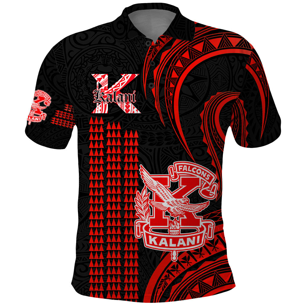 Personalised Hawaii Kalani High School Polo Shirt Polynesian Kakau Pattern LT14