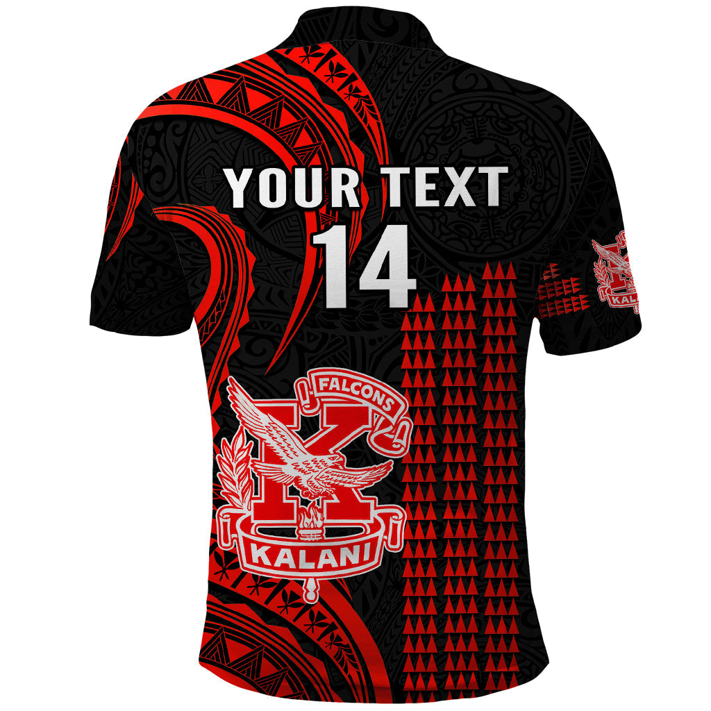 Personalised Hawaii Kalani High School Polo Shirt Polynesian Kakau Pattern LT14
