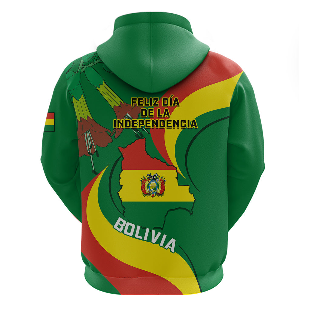Bolivia Hoodie Bolivian Kantuta Happy 198th Independence Day LT14