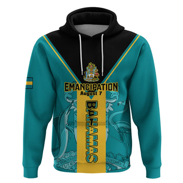 Personalised Bahamas Hoodie Happy Bahamian Emancipation Day LT14