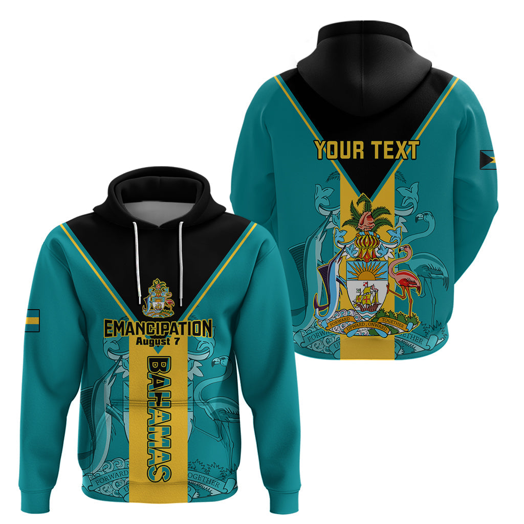 Personalised Bahamas Hoodie Happy Bahamian Emancipation Day LT14