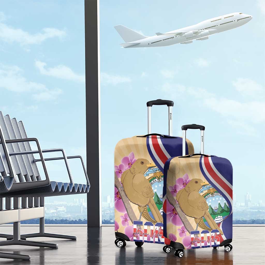 Costa Rica Independence Day Luggage Cover 506 Proud Yiguirro With Orchid LT14