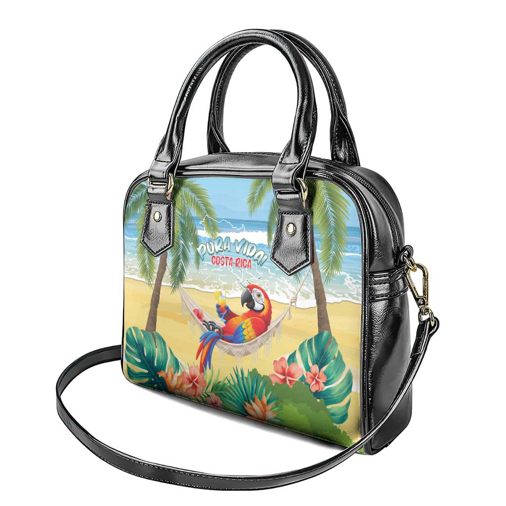 Pura Vida Costa Rica Shoulder Handbag Chilling Scarlet Macaw Tropical Vibes LT14