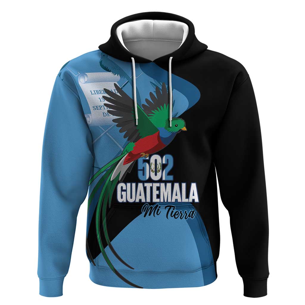 Guatemala Independence Day Hoodie 502 Mi Tierra Resplendent Quetzal LT14
