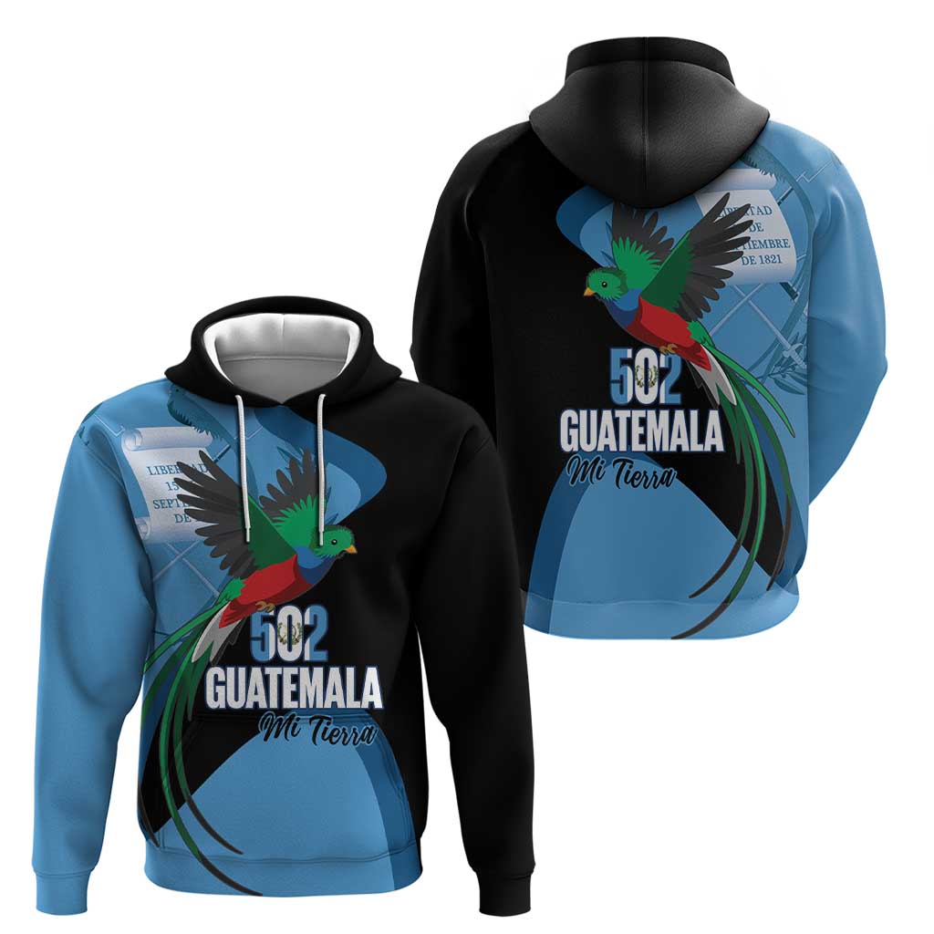 Guatemala Independence Day Hoodie 502 Mi Tierra Resplendent Quetzal LT14