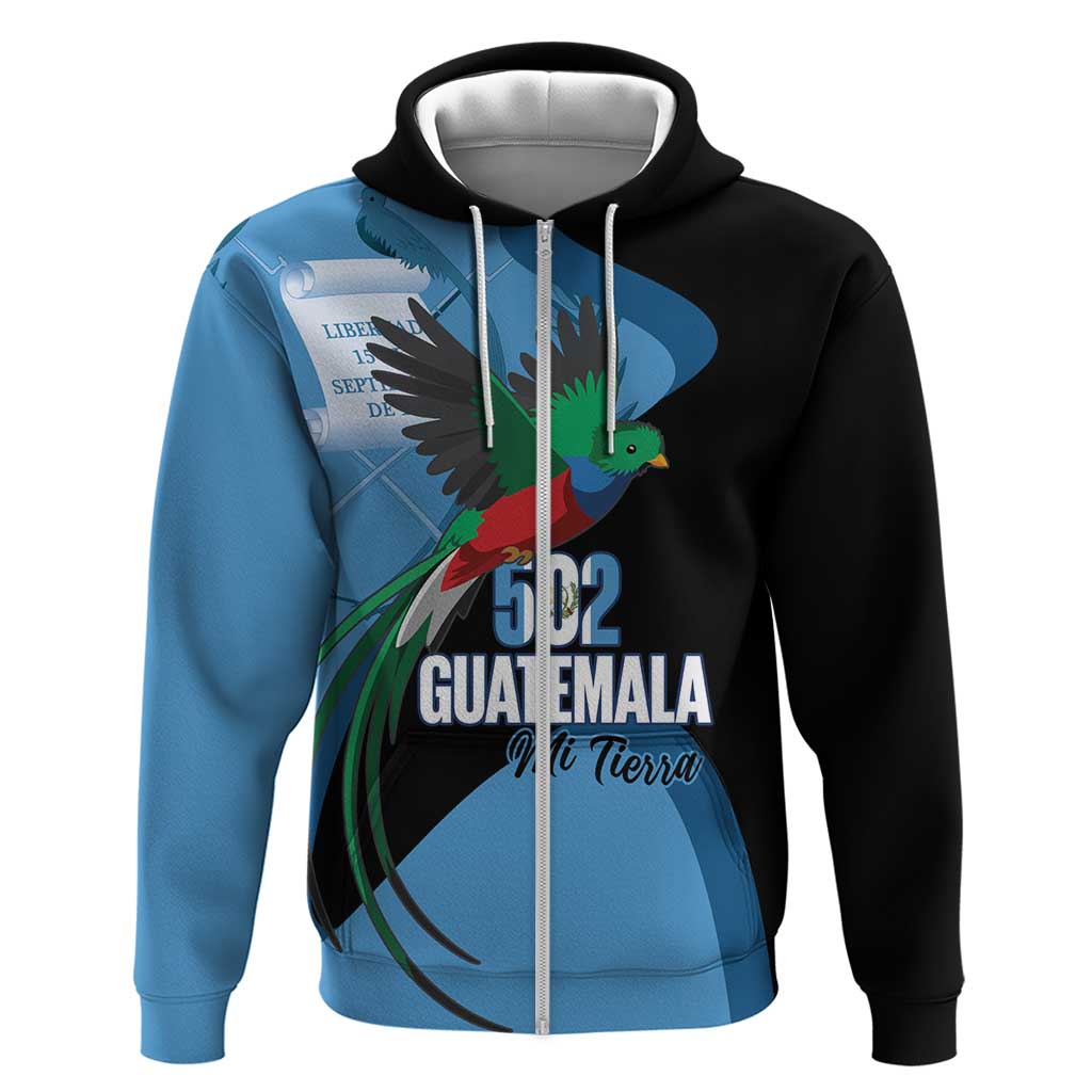 Guatemala Independence Day Hoodie 502 Mi Tierra Resplendent Quetzal LT14