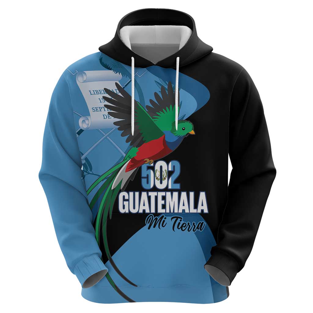 Guatemala Independence Day Hoodie 502 Mi Tierra Resplendent Quetzal LT14