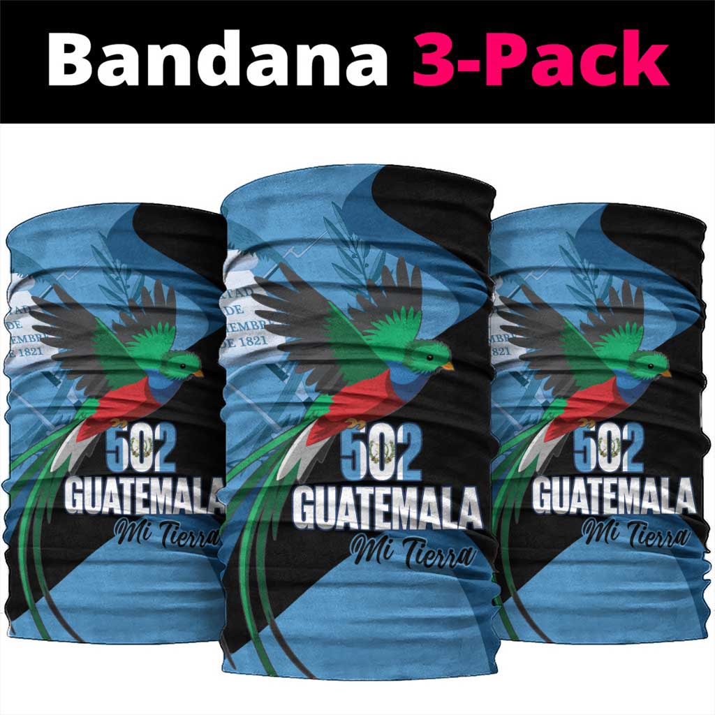 Guatemala Independence Day Neck Gaiter 502 Mi Tierra Resplendent Quetzal LT14