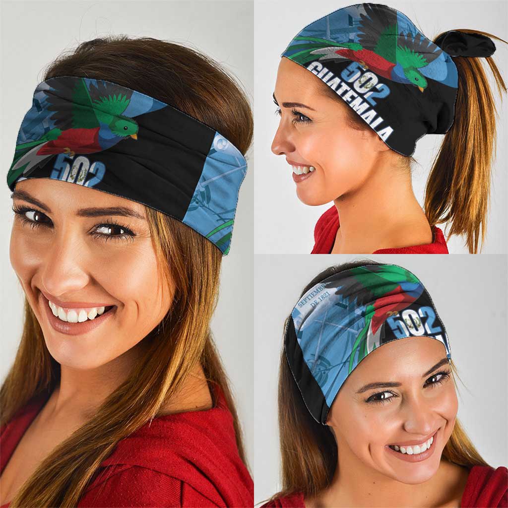 Guatemala Independence Day Neck Gaiter 502 Mi Tierra Resplendent Quetzal LT14