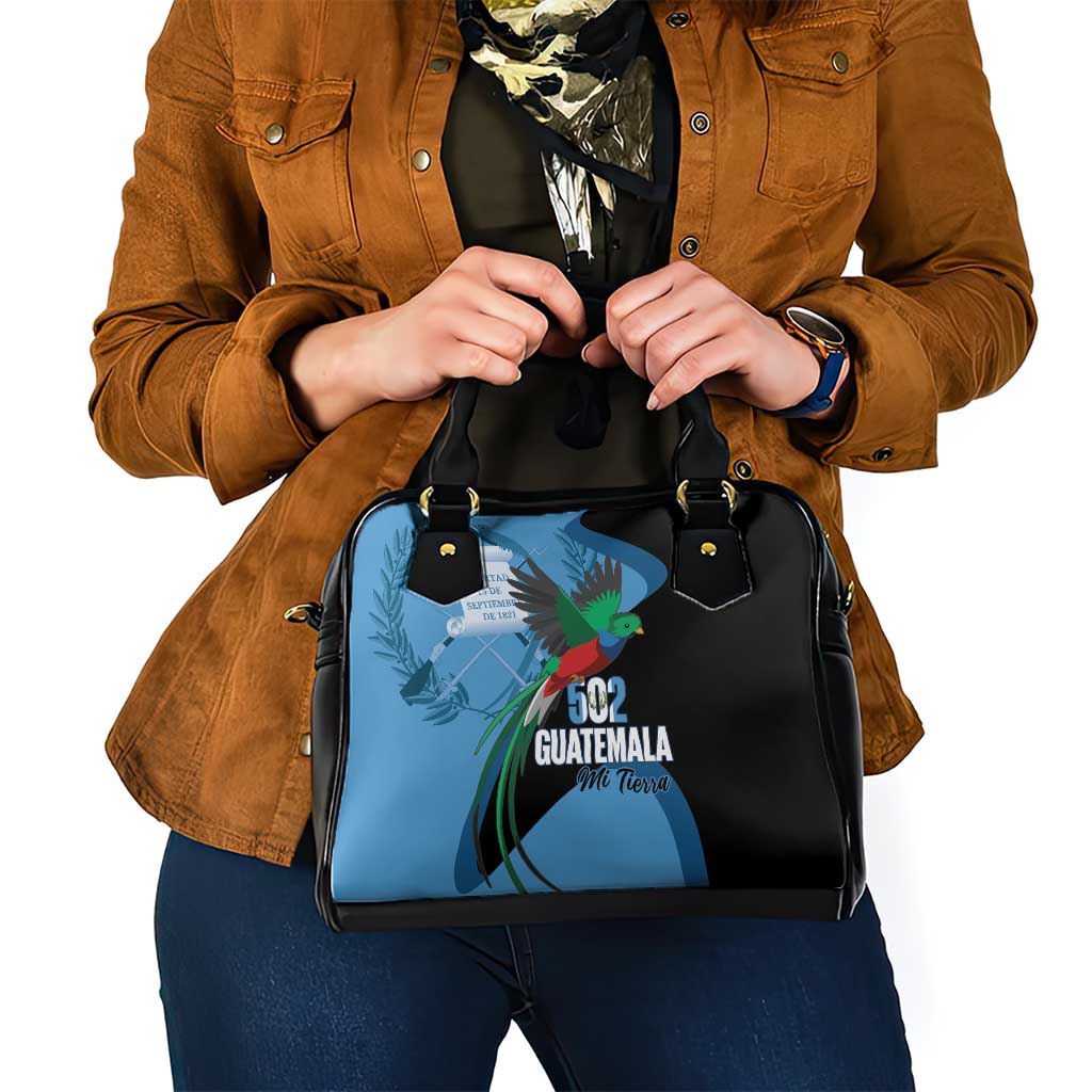 Guatemala Independence Day Shoulder Handbag 502 Mi Tierra Resplendent Quetzal LT14