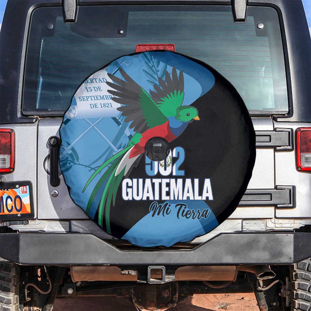 Guatemala Independence Day Spare Tire Cover 502 Mi Tierra Resplendent Quetzal LT14