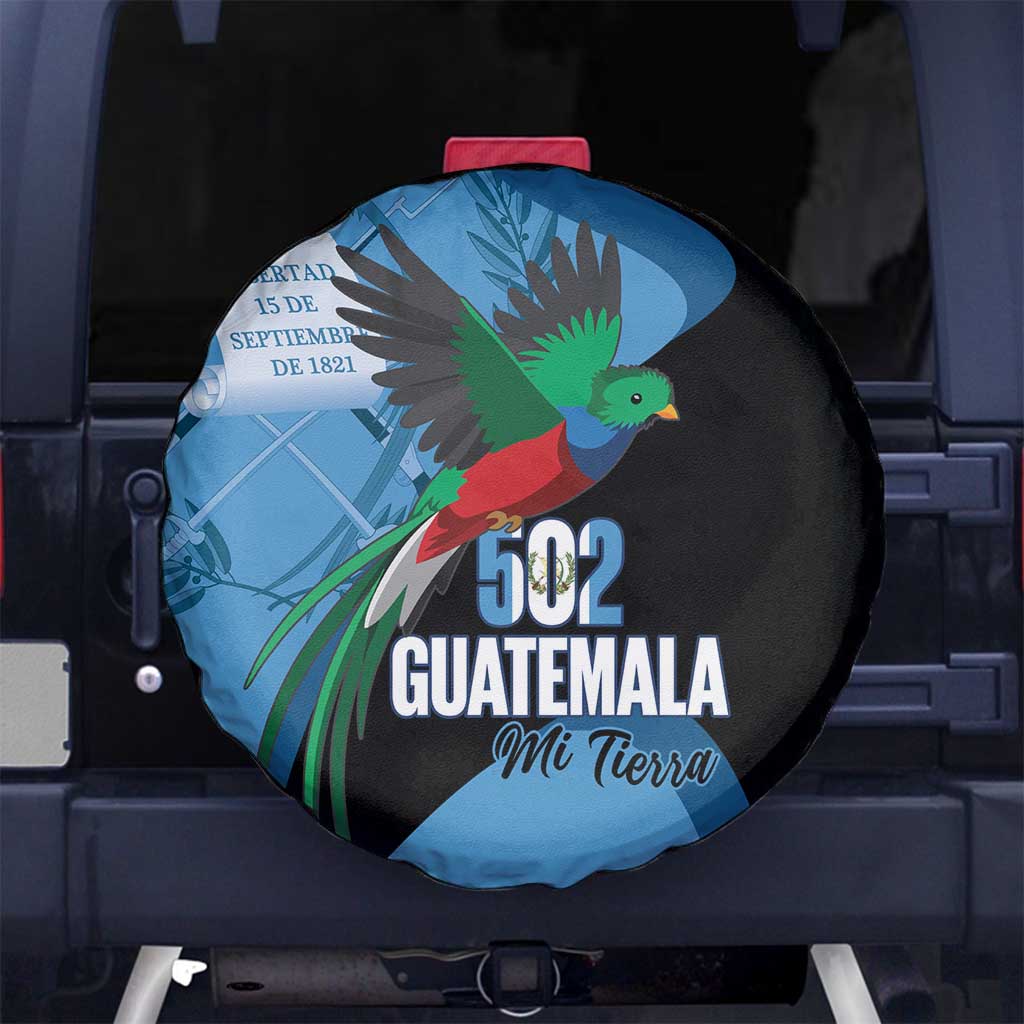 Guatemala Independence Day Spare Tire Cover 502 Mi Tierra Resplendent Quetzal LT14