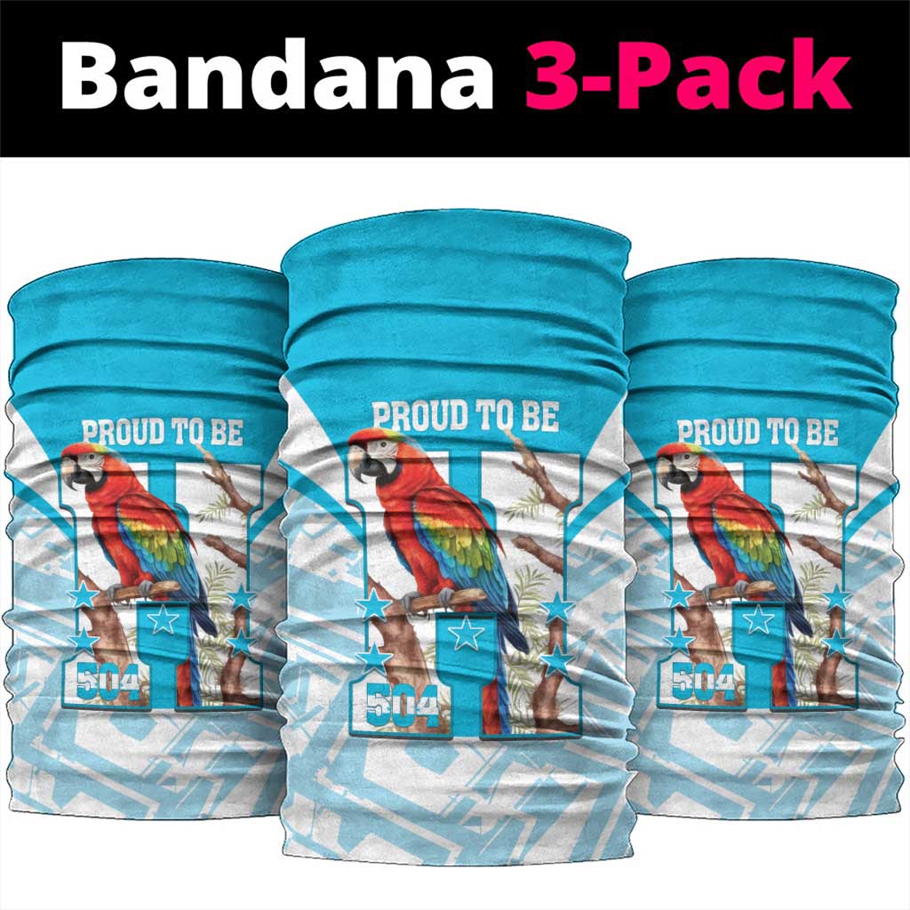 Honduras Independence Day Neck Gaiter 504 Proud Scarlet Macaw LT14