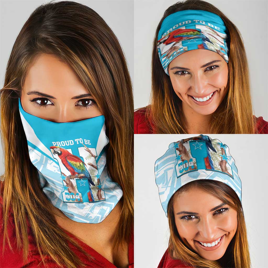 Honduras Independence Day Neck Gaiter 504 Proud Scarlet Macaw LT14