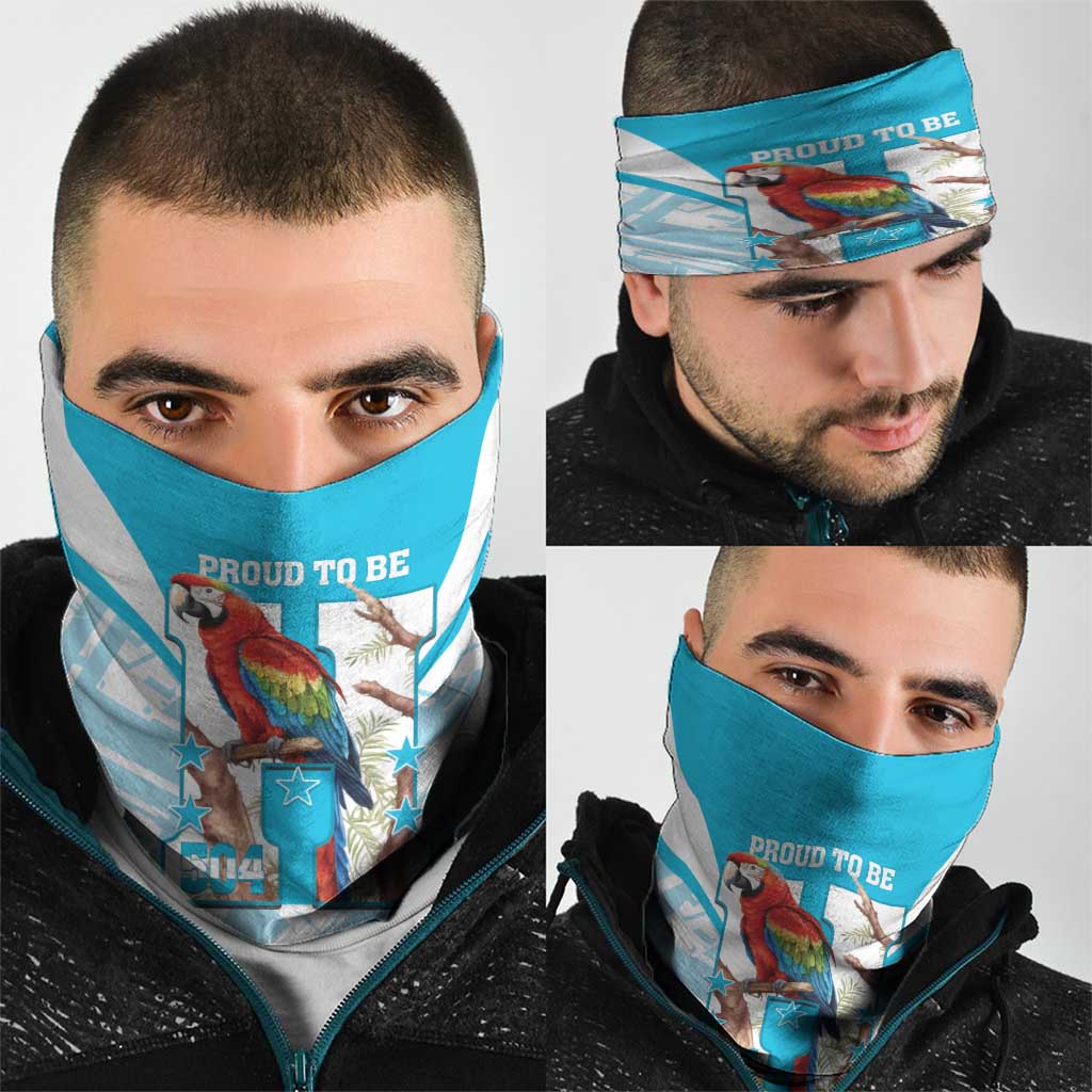 Honduras Independence Day Neck Gaiter 504 Proud Scarlet Macaw LT14