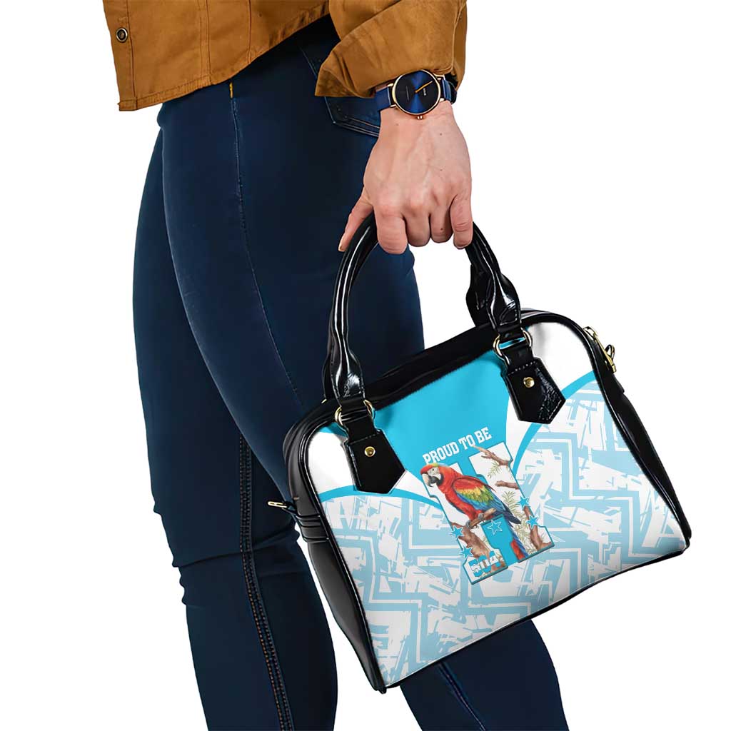 Honduras Independence Day Shoulder Handbag 504 Proud Scarlet Macaw LT14