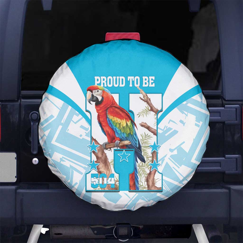 Honduras Independence Day Spare Tire Cover 504 Proud Scarlet Macaw LT14