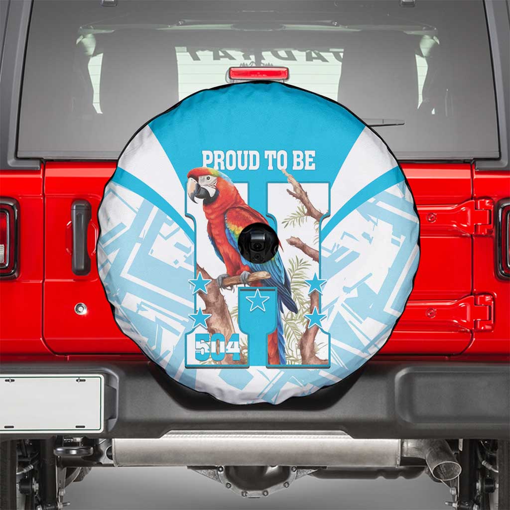 Honduras Independence Day Spare Tire Cover 504 Proud Scarlet Macaw LT14