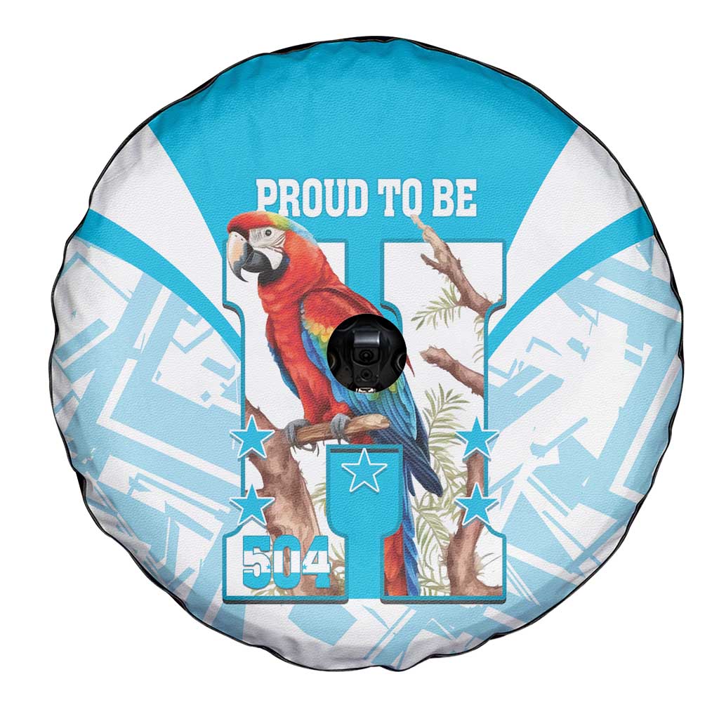 Honduras Independence Day Spare Tire Cover 504 Proud Scarlet Macaw LT14
