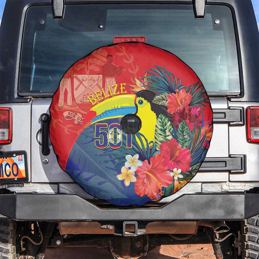 Belize Independence Day Spare Tire Cover 501 Proud Keel Billed Toucan Tropical LT14