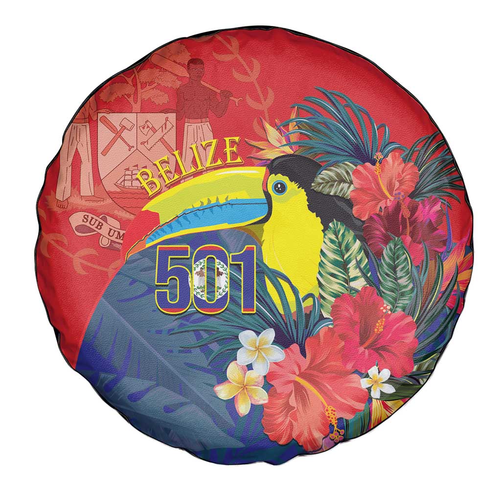 Belize Independence Day Spare Tire Cover 501 Proud Keel Billed Toucan Tropical LT14