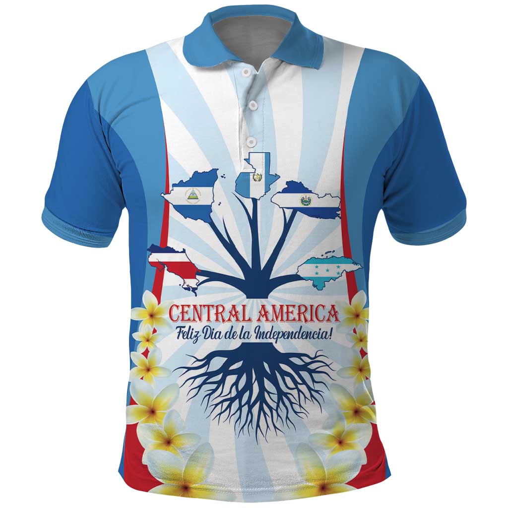 Central America Independence day Polo Shirt September 15th Together We Grow LT14