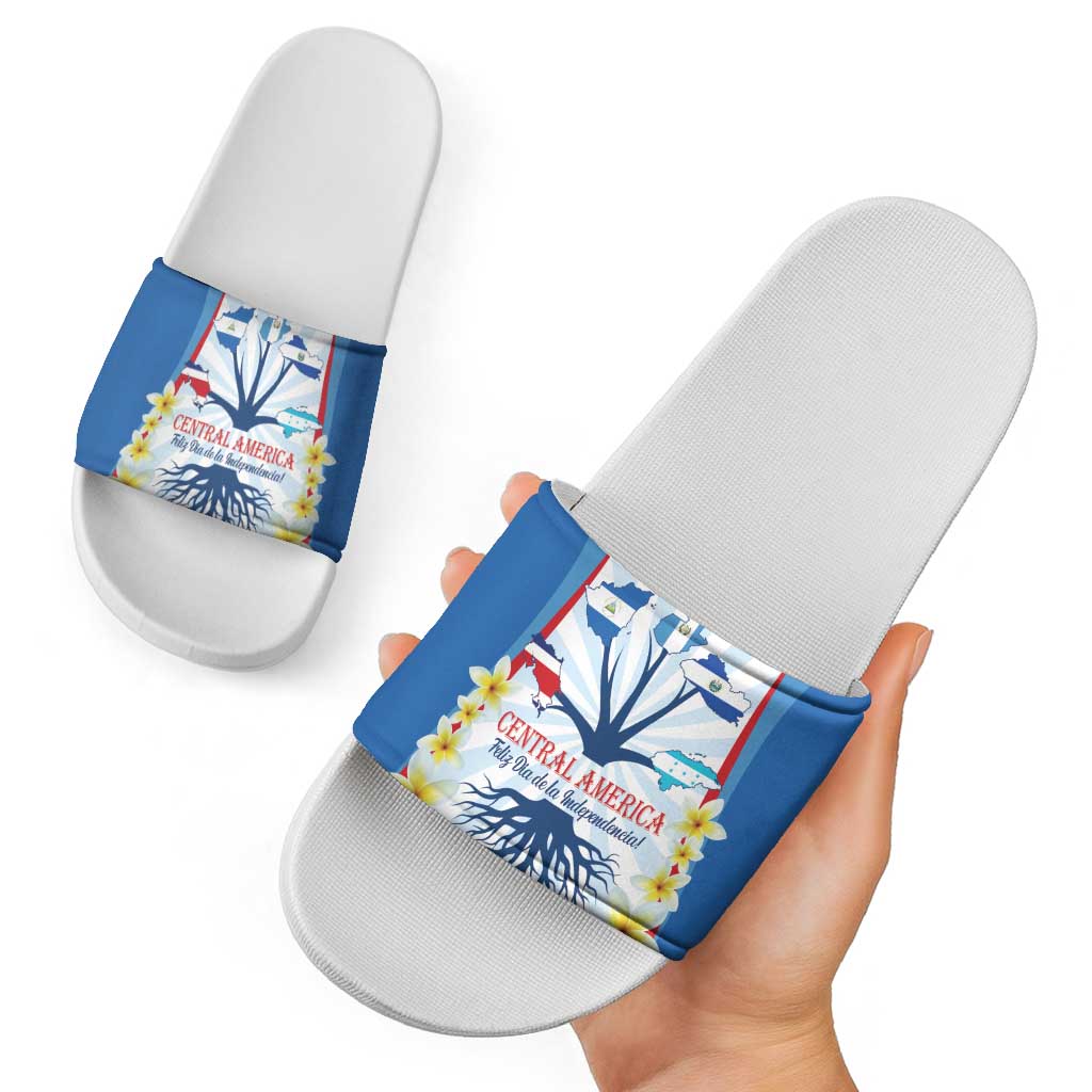 Central America Independence day Slide Sandals September 15th Together We Grow LT14