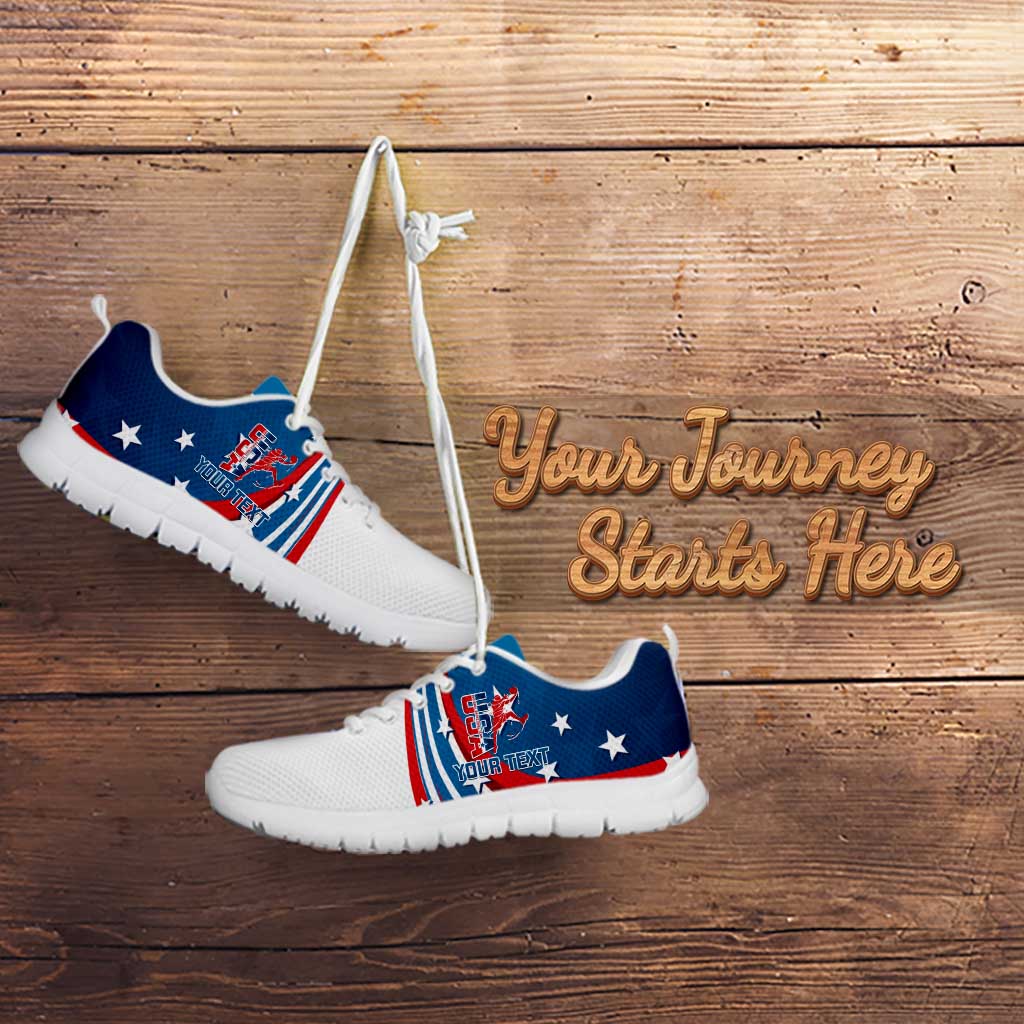 Personalized USA Basketball Sneakers 2024 Go Dream Team Curve Style LT14