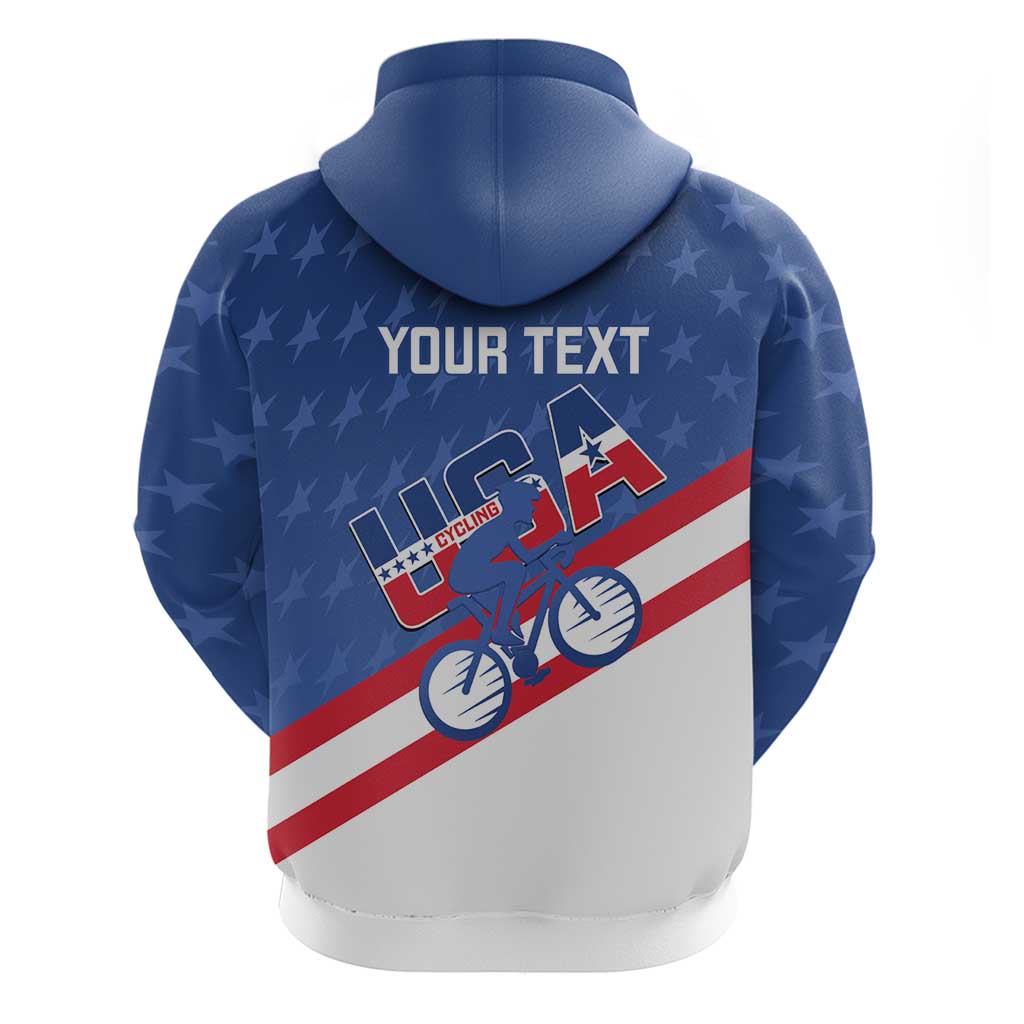 Personalized USA Cycling Hoodie United States Bike Racing Lover LT14