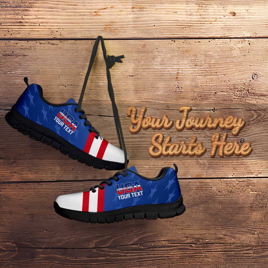 Personalized USA Cycling Sneakers United States Bike Racing Lover LT14