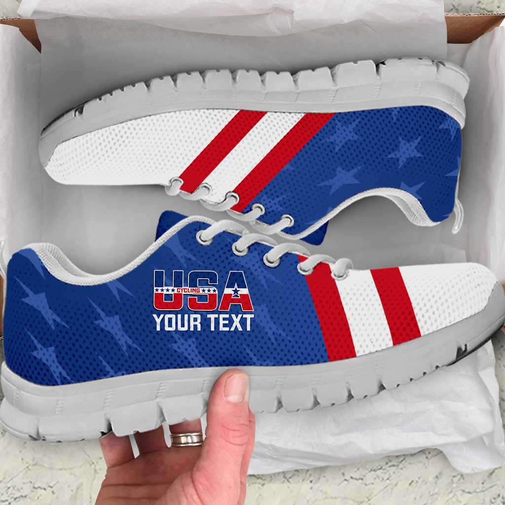 Personalized USA Cycling Sneakers United States Bike Racing Lover LT14