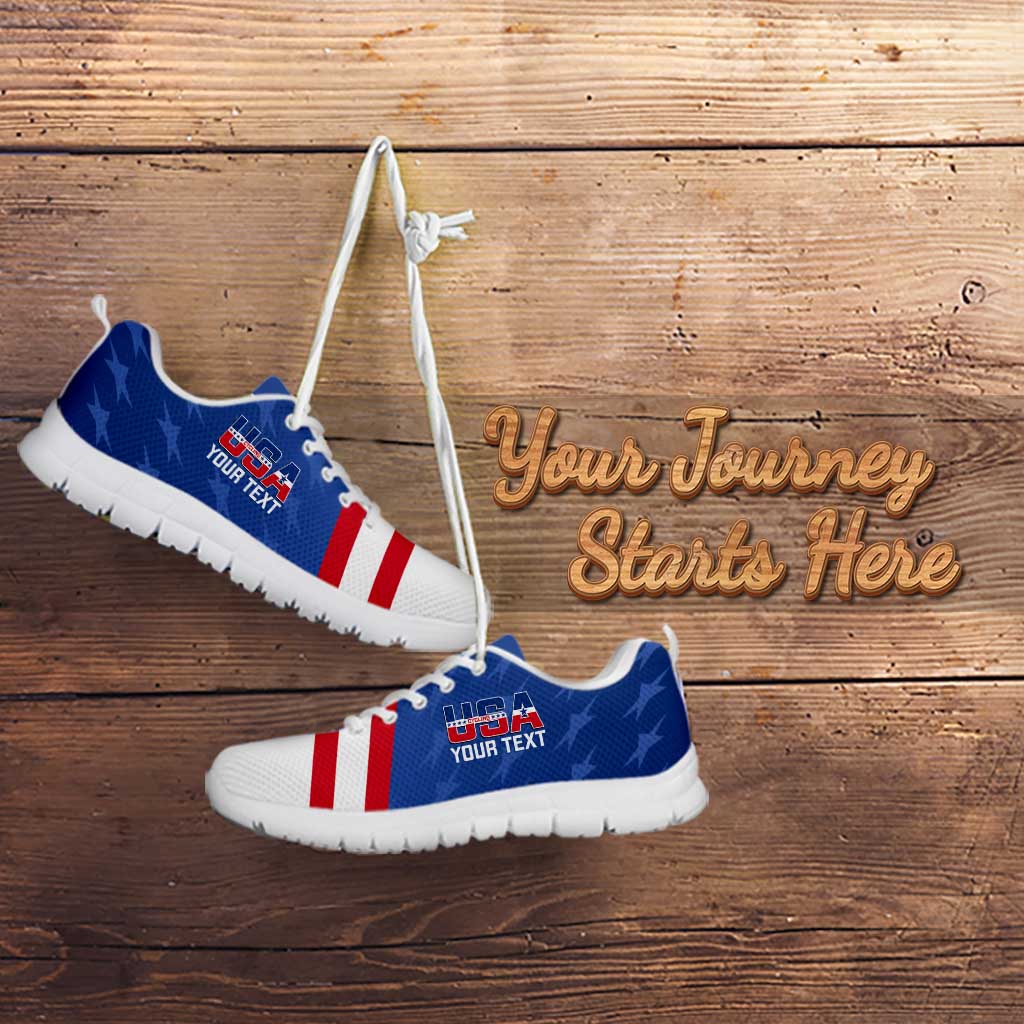 Personalized USA Cycling Sneakers United States Bike Racing Lover LT14