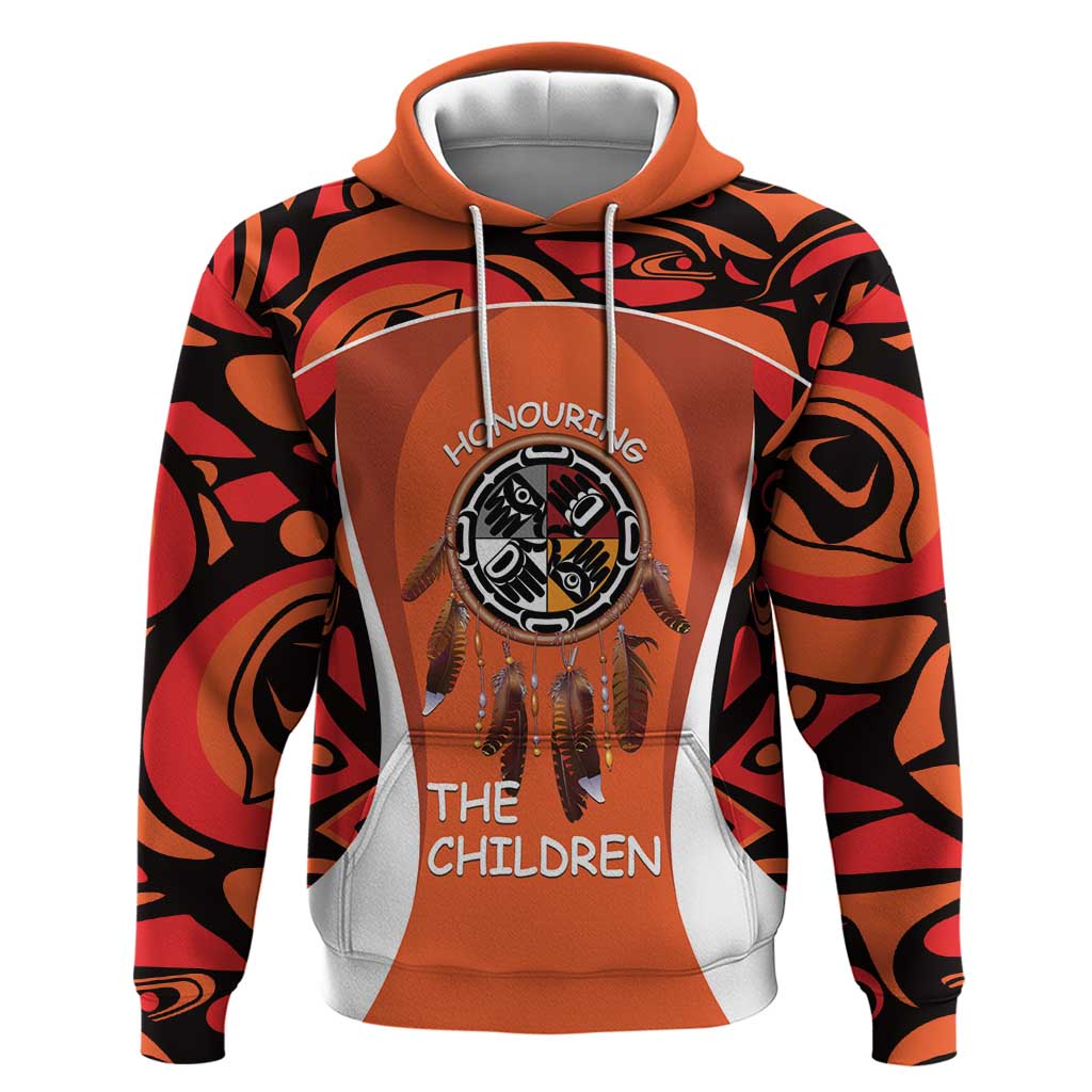 Personalized Orange Day Canada Hoodie Honouring The Children Haida Pattern LT14