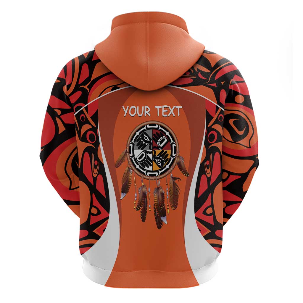 Personalized Orange Day Canada Hoodie Honouring The Children Haida Pattern LT14
