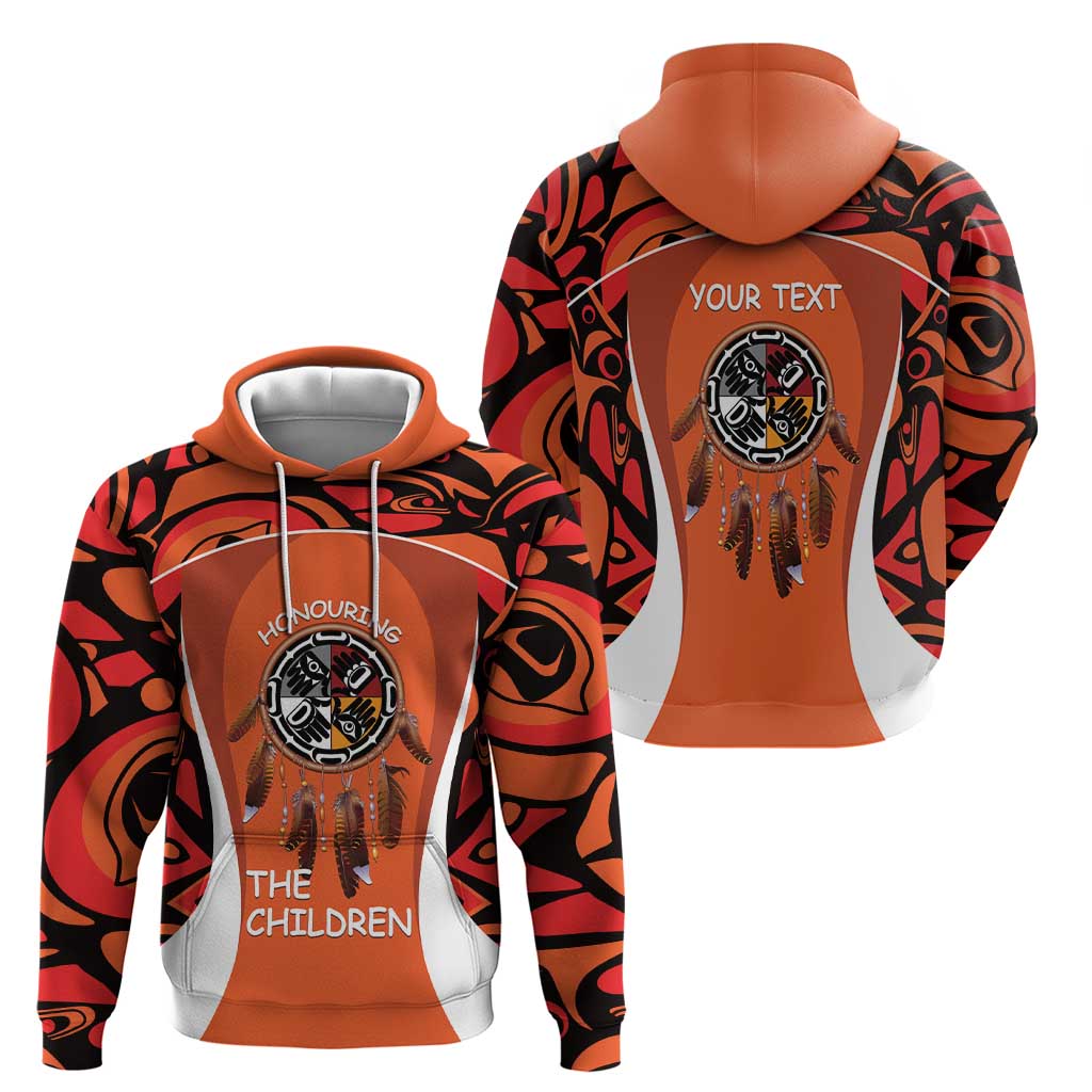 Personalized Orange Day Canada Hoodie Honouring The Children Haida Pattern LT14