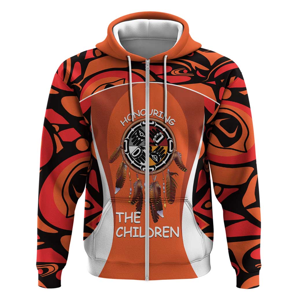 Personalized Orange Day Canada Hoodie Honouring The Children Haida Pattern LT14