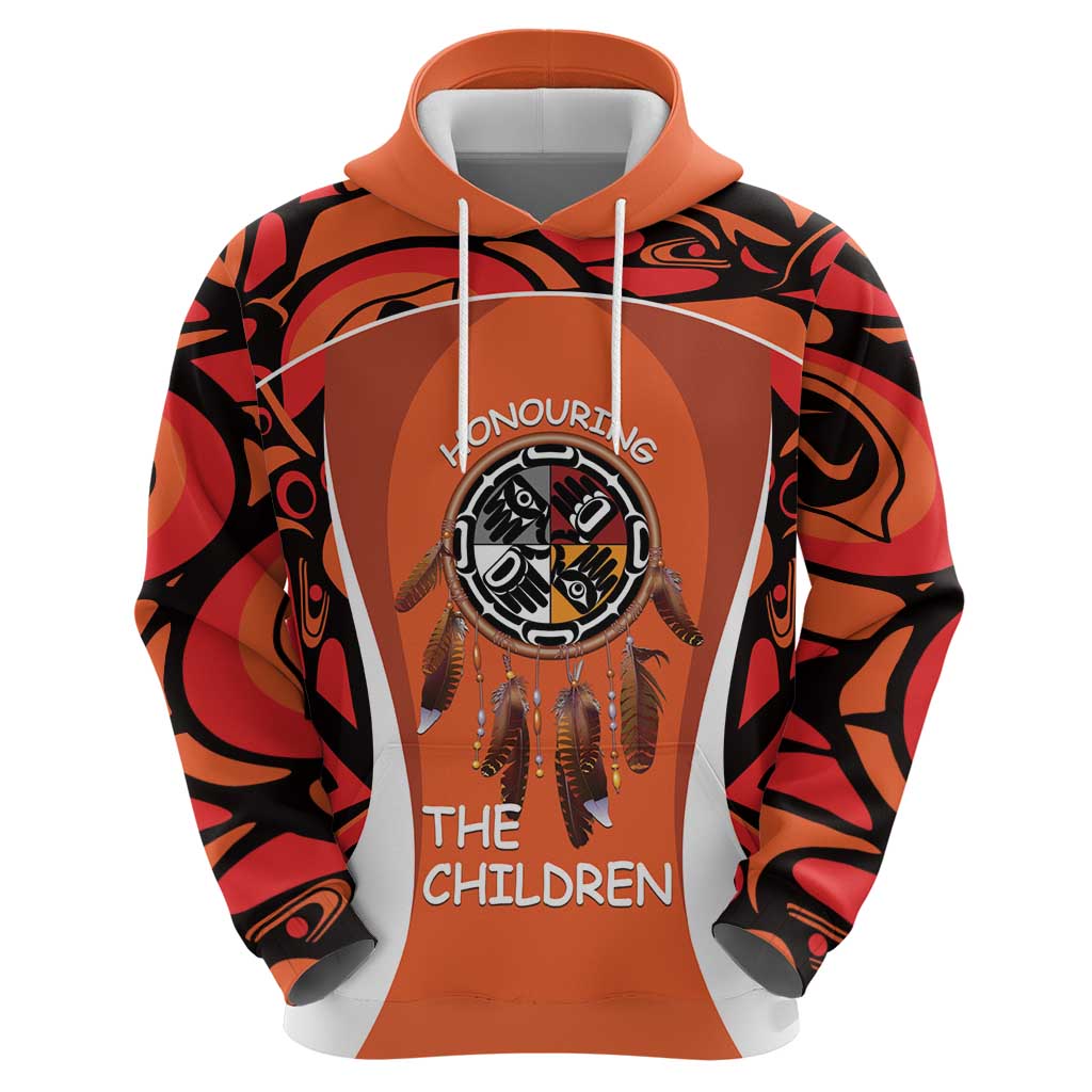 Personalized Orange Day Canada Hoodie Honouring The Children Haida Pattern LT14
