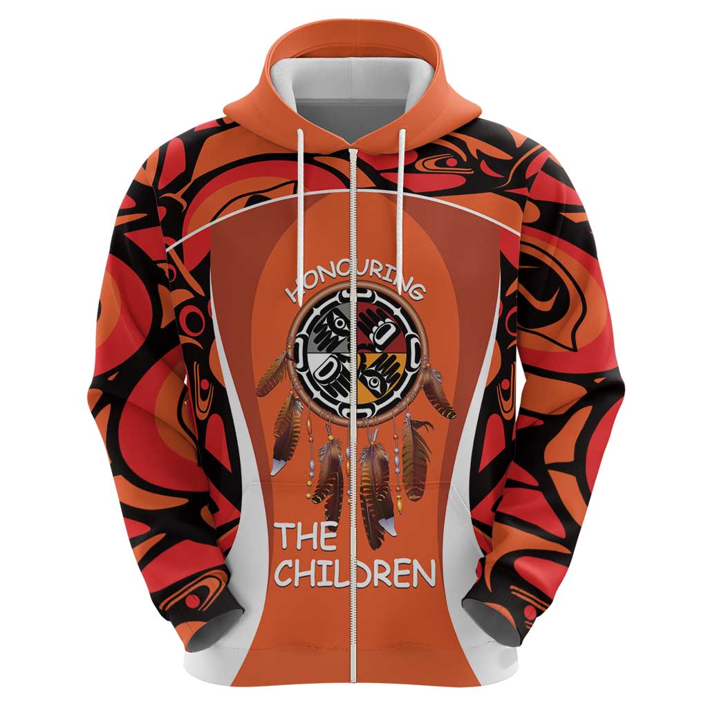 Personalized Orange Day Canada Hoodie Honouring The Children Haida Pattern LT14