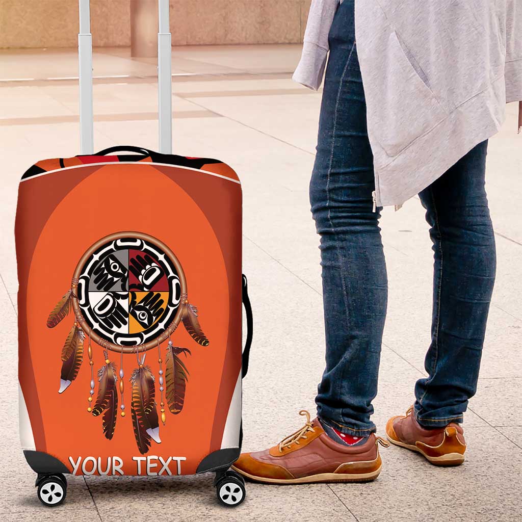 Personalized Orange Day Canada Luggage Cover Honouring The Children Haida Pattern LT14