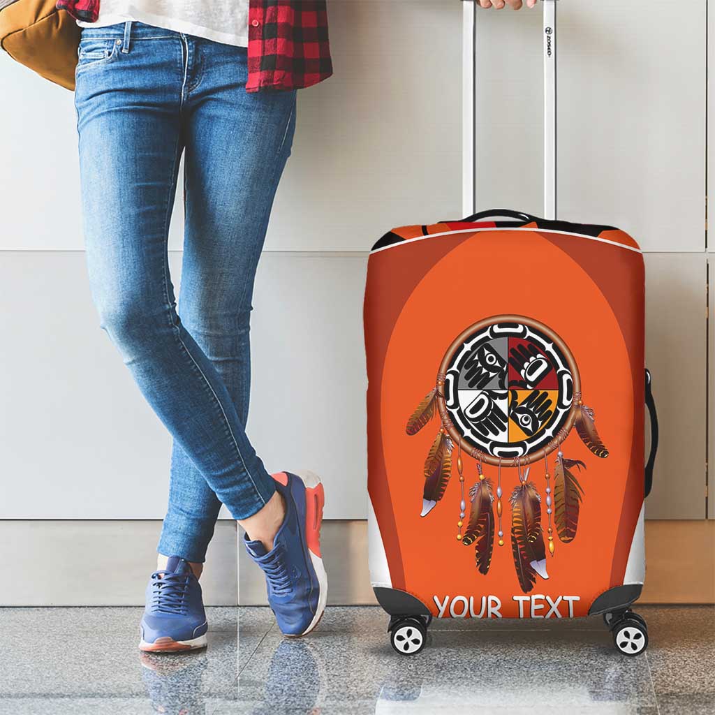 Personalized Orange Day Canada Luggage Cover Honouring The Children Haida Pattern LT14