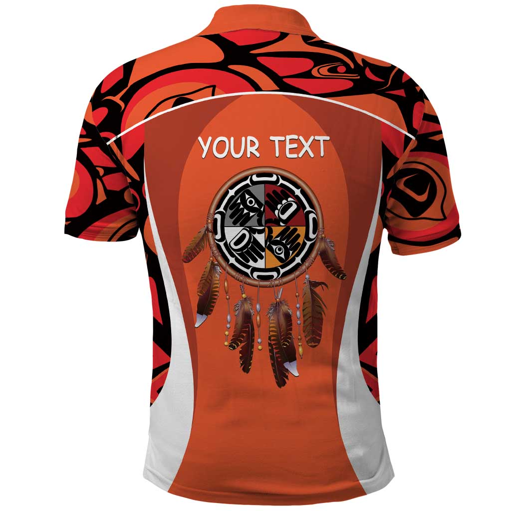 Personalized Orange Day Canada Polo Shirt Honouring The Children Haida Pattern LT14