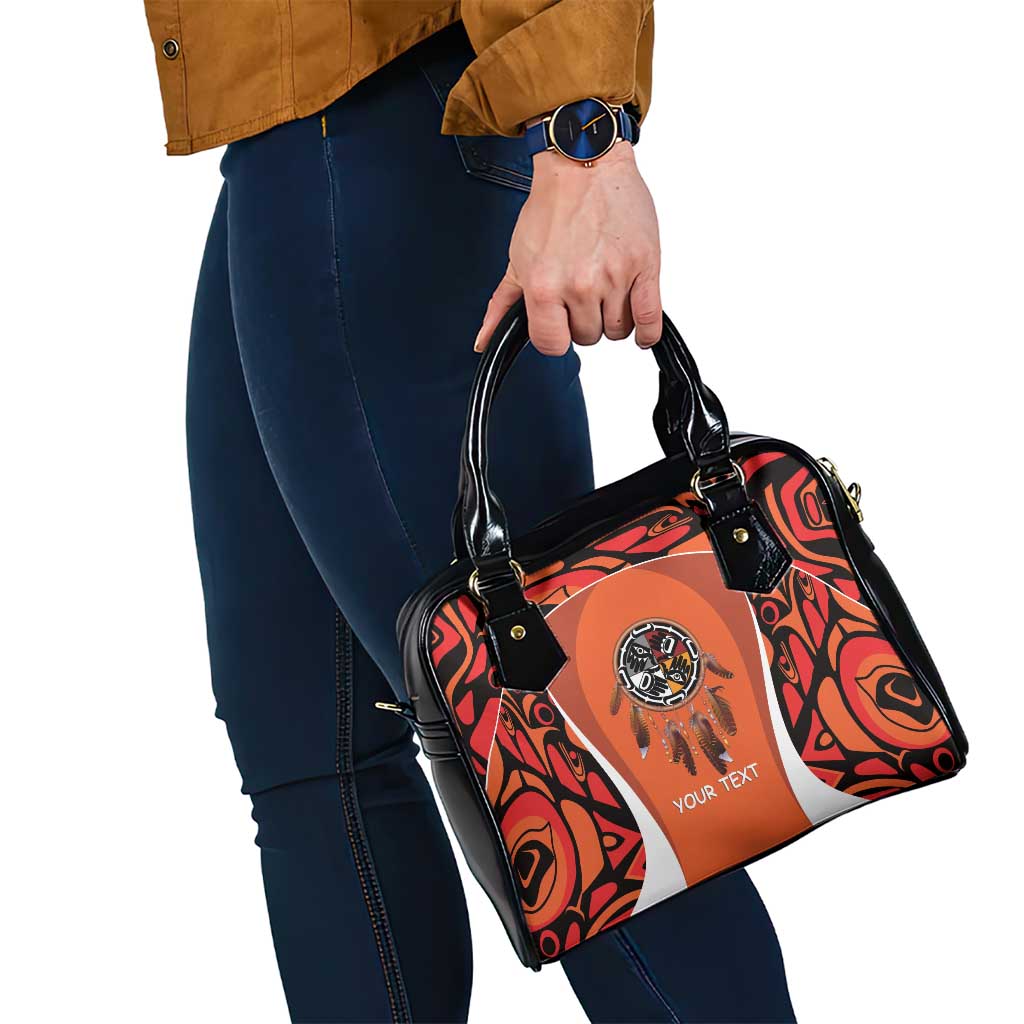 Personalized Orange Day Canada Shoulder Handbag Honouring The Children Haida Pattern LT14