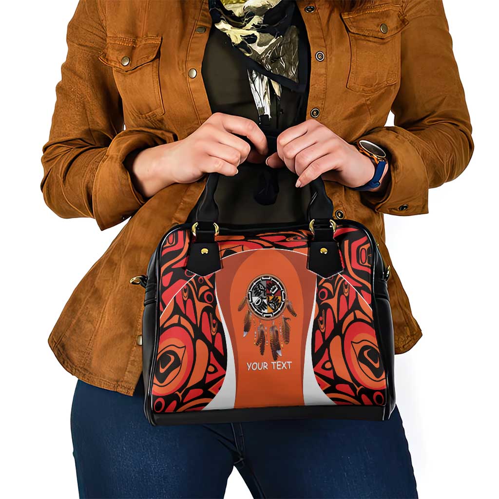 Personalized Orange Day Canada Shoulder Handbag Honouring The Children Haida Pattern LT14