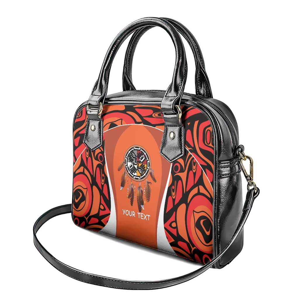 Personalized Orange Day Canada Shoulder Handbag Honouring The Children Haida Pattern LT14