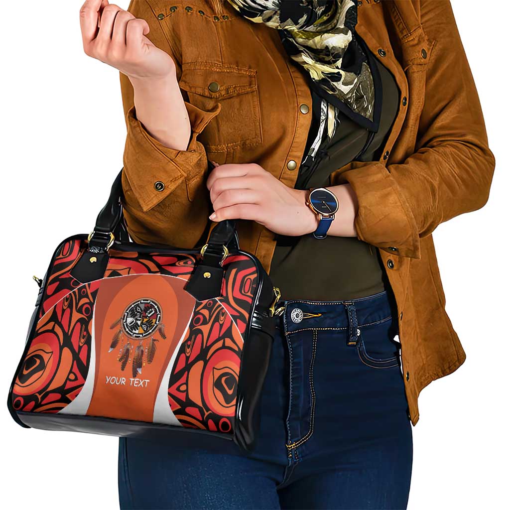 Personalized Orange Day Canada Shoulder Handbag Honouring The Children Haida Pattern LT14