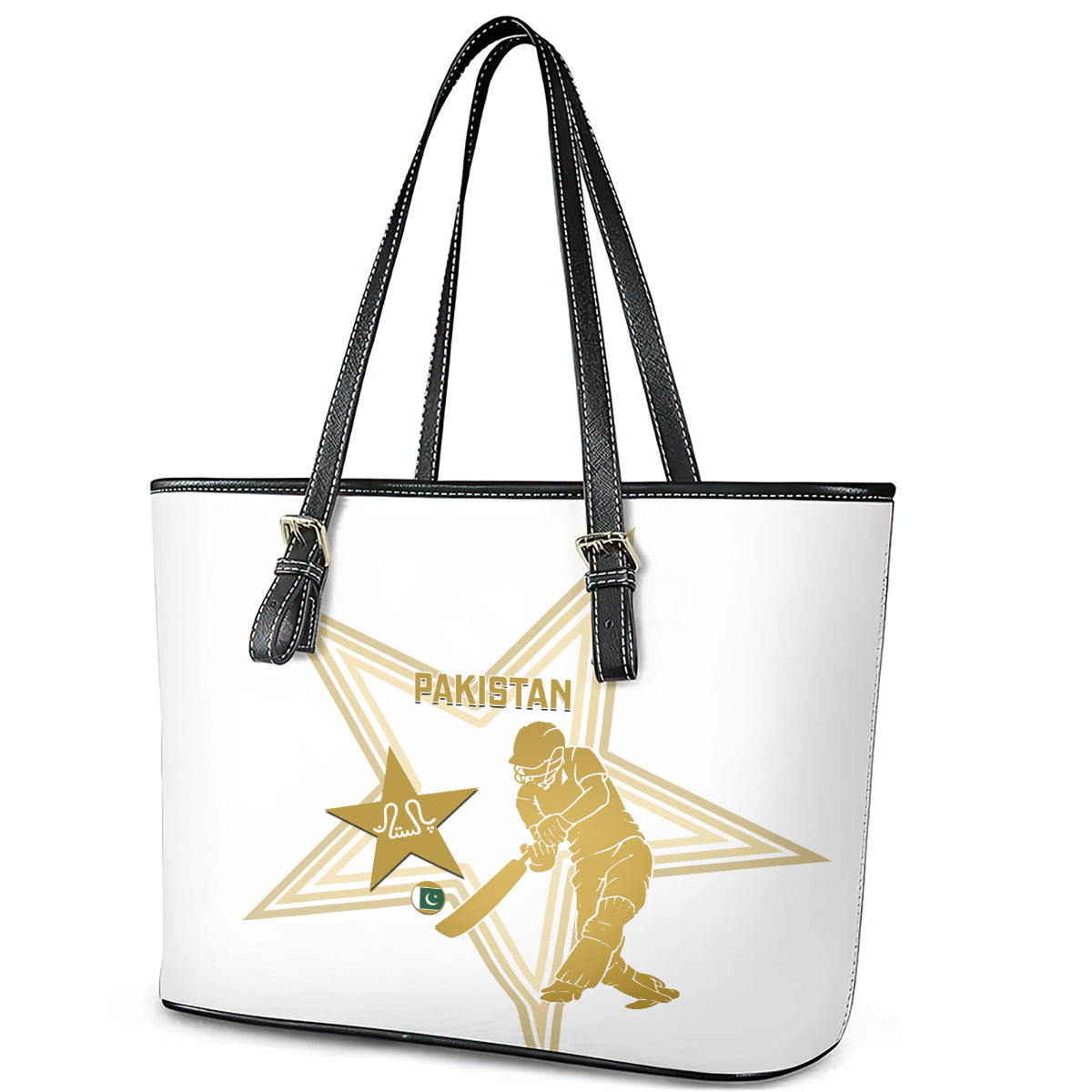 Pakistan Cricket Leather Tote Bag 2023 Go Shaheens LT14
