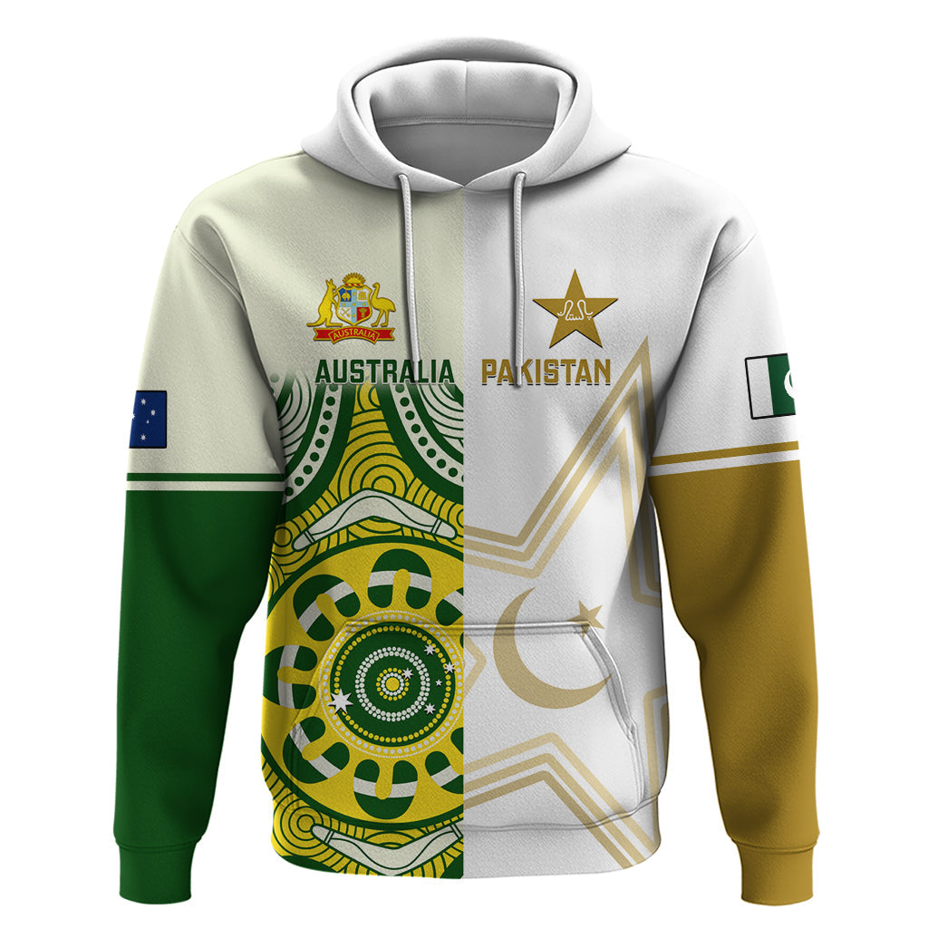 Australia And Pakistan Cricket Hoodie Boxing Day 2023 Test Aussie With Shaheens LT14