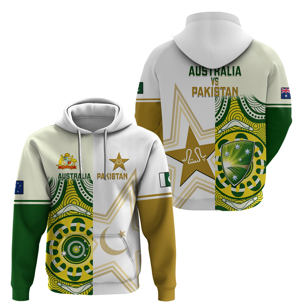Australia And Pakistan Cricket Hoodie Boxing Day 2023 Test Aussie With Shaheens LT14